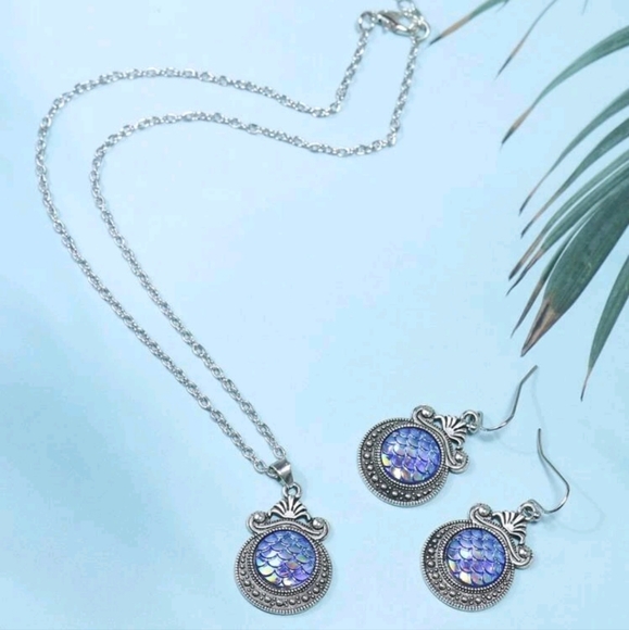 ☆ Emery Rose ☆ New! Mermaid FishScale Jewelry Set - Picture 3 of 5